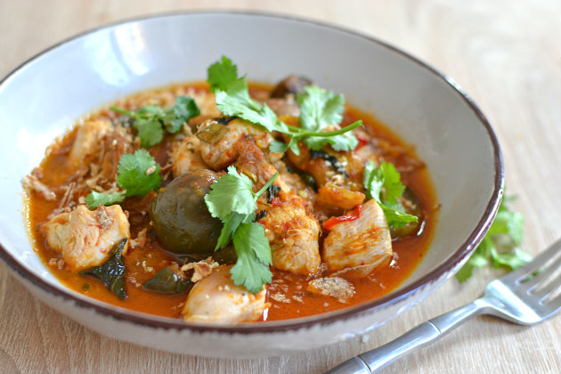 Poulet curry rouge recette traditionnelle