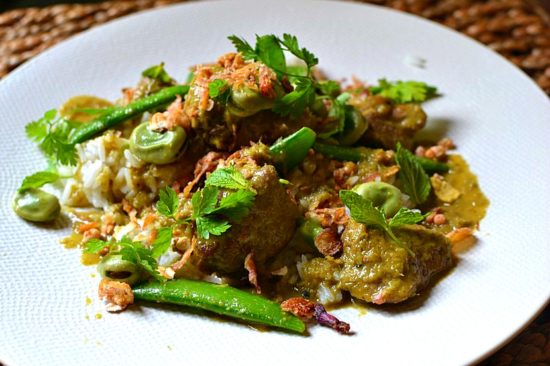 Curry vert d'agneau façon thaï à la menthe