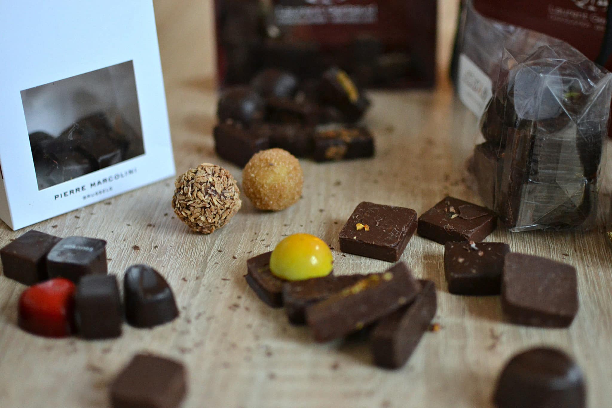 Chocolats belges noirs avec beurre d'érable