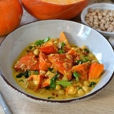 Curry potimarron et pois chiche : la recette végétarienne épicée !