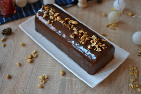 buche chocolat caramel cacahuete snickers