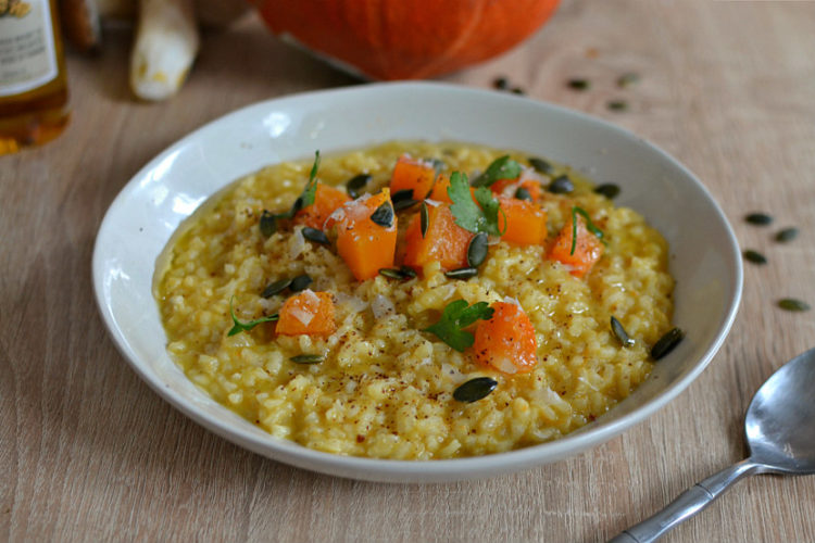 Risotto à la courge la recette facile et faite maison pour l'automne