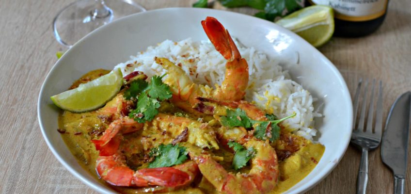 Crevettes au curry recette facile