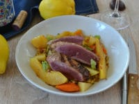 Magret de canard aux coings