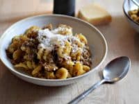 Pates a la saucisse et courge recette