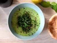 La recette du houmous de petits pois et menthe